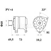 Слика 1 $на Алтернатор MAHLE MG 350