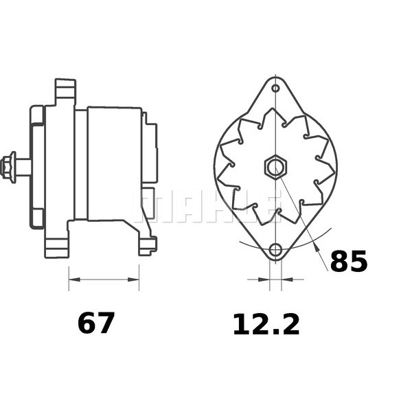 Слика на Алтернатор MAHLE MG 357