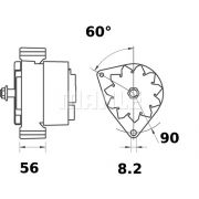 Слика 1 $на Алтернатор MAHLE MG 384