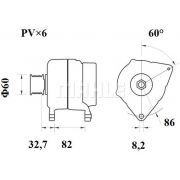 Слика 1 $на Алтернатор MAHLE MG 390