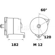 Слика 1 $на Алтернатор MAHLE MG 391