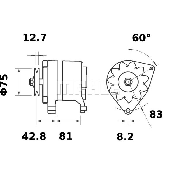 Слика на Алтернатор MAHLE MG 394