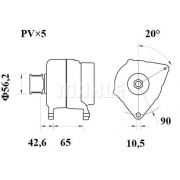 Слика 1 $на Алтернатор MAHLE MG 405