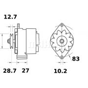 Слика 1 $на Алтернатор MAHLE MG 416