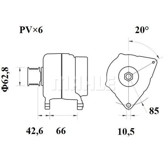 Слика на Алтернатор MAHLE MG 422