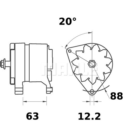 Слика на Алтернатор MAHLE MG 446