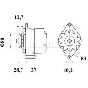 Слика 2 $на Алтернатор MAHLE MG 462