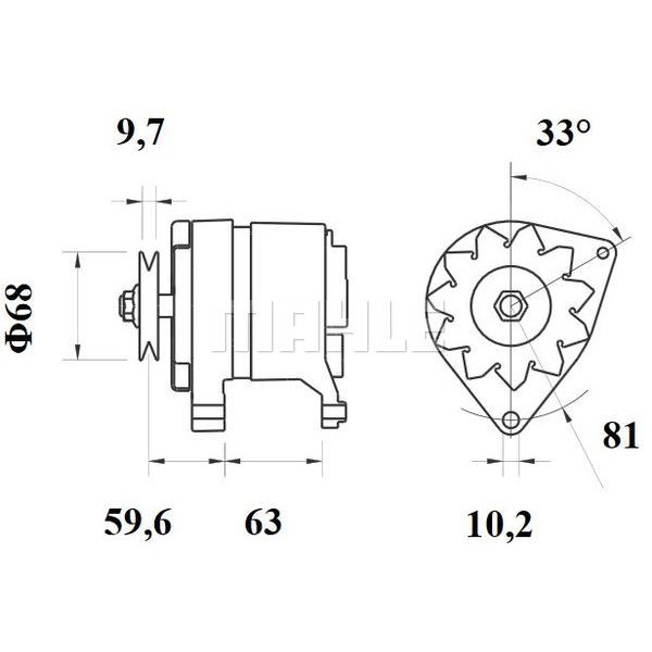 Слика на Алтернатор MAHLE MG 510