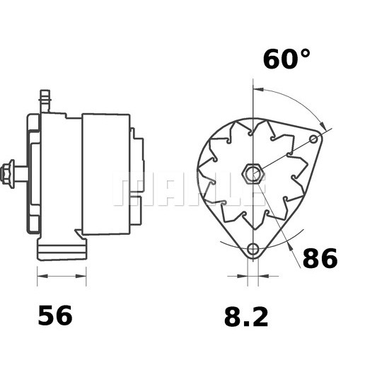 Слика на Алтернатор MAHLE MG 517