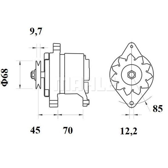 Слика на Алтернатор MAHLE MG 520