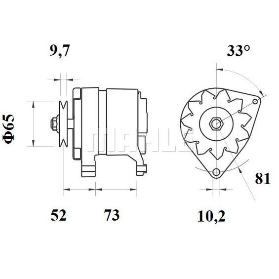 Слика на Алтернатор MAHLE MG 536