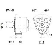Слика 2 на Алтернатор MAHLE MG 586