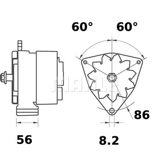 Слика на Алтернатор MAHLE MG 597