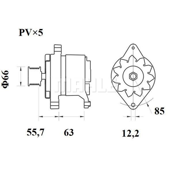 Слика на Алтернатор MAHLE MG 601