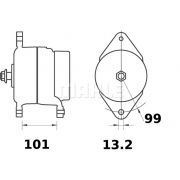 Слика 1 $на Алтернатор MAHLE MG 63