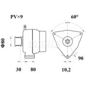 Слика 2 на Алтернатор MAHLE MG 792
