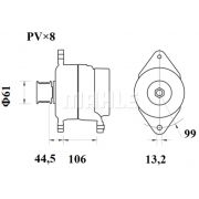 Слика 2 $на Алтернатор MAHLE MG 800
