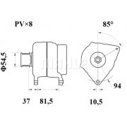 Слика 2 на Алтернатор MAHLE MG 810