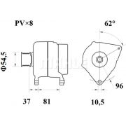 Слика 2 на Алтернатор MAHLE MG 812