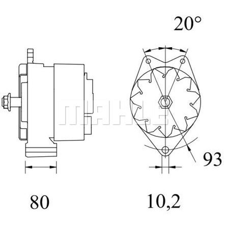 Слика на Алтернатор MAHLE MG 820