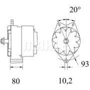 Слика 1 $на Алтернатор MAHLE MG 820