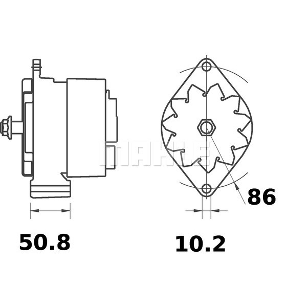 Слика на Алтернатор MAHLE MG 84