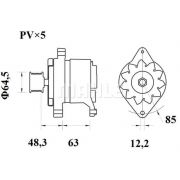 Слика 2 $на Алтернатор MAHLE MG 99