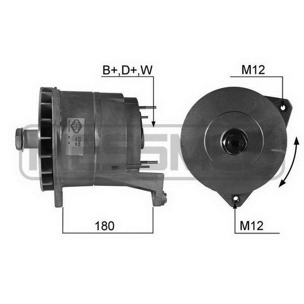 Слика на Алтернатор MESSMER 210318 за камион MAN SD SD 200 - 192 коњи дизел