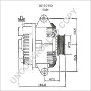 Слика 3 $на Алтернатор PRESTOLITE ELECTRIC 20110150