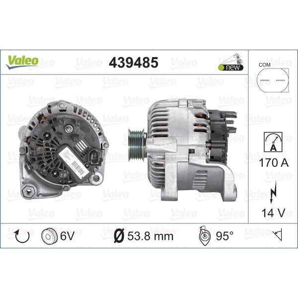 Слика на Алтернатор VALEO NEW ORIGINAL PART 439485