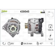 Слика 1 на Алтернатор VALEO NEW ORIGINAL PART 439545