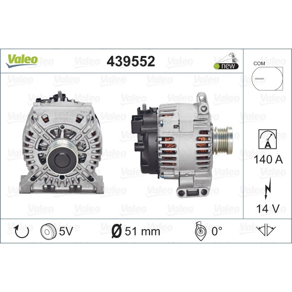 Слика на Алтернатор VALEO NEW ORIGINAL PART 439552