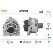 Слика 1 на Алтернатор VALEO NEW ORIGINAL PART 439561