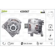 Слика 1 на Алтернатор VALEO NEW ORIGINAL PART 439567