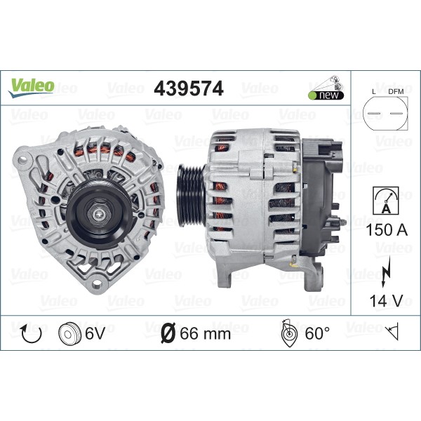 Слика на Алтернатор VALEO NEW ORIGINAL PART 439574