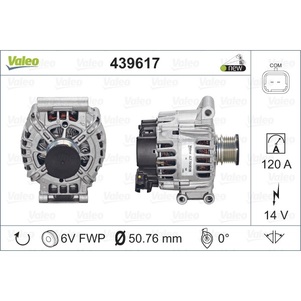 Слика на Алтернатор VALEO NEW ORIGINAL PART 439617