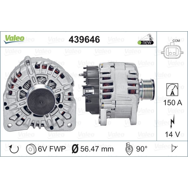 Слика на Алтернатор VALEO NEW ORIGINAL PART 439646