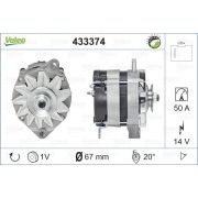 Слика 1 $на Алтернатор VALEO REMANUFACTURED PREMIUM 433374