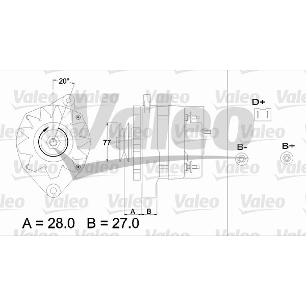 Слика на Алтернатор VALEO REMANUFACTURED PREMIUM 433407