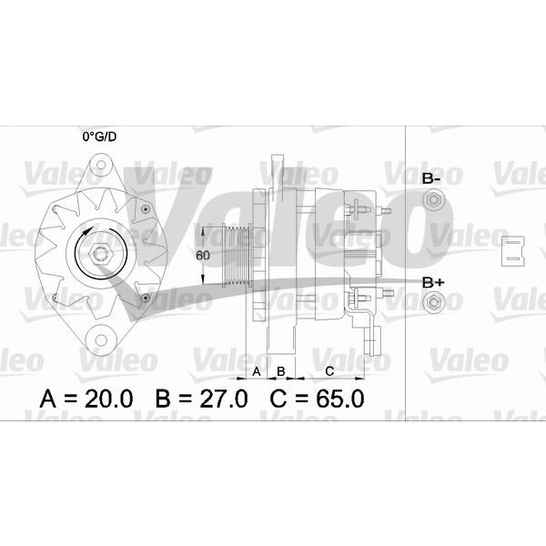 Слика на Алтернатор VALEO REMANUFACTURED PREMIUM 433461