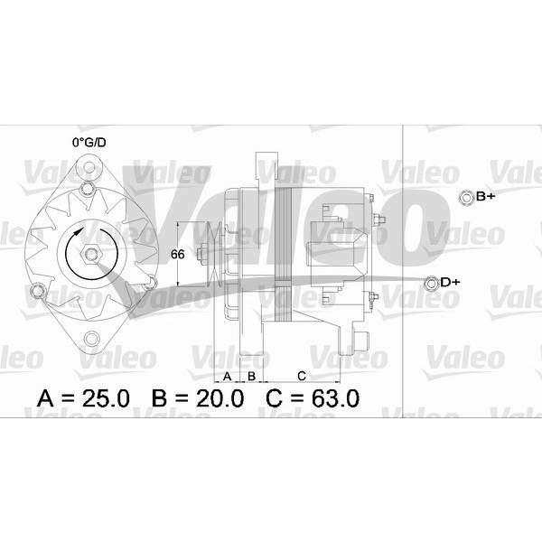 Слика на Алтернатор VALEO REMANUFACTURED PREMIUM 436103