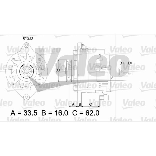 Слика на Алтернатор VALEO REMANUFACTURED PREMIUM 436109