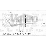 Слика 1 $на Алтернатор VALEO REMANUFACTURED PREMIUM 436114