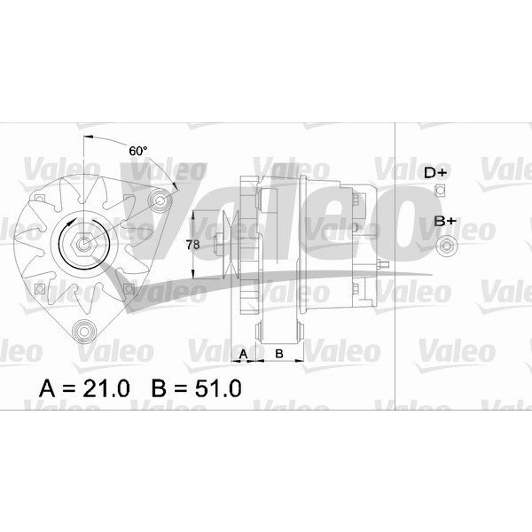 Слика на Алтернатор VALEO REMANUFACTURED PREMIUM 436131