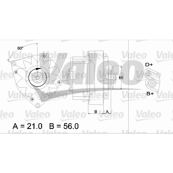 Слика на Алтернатор VALEO REMANUFACTURED PREMIUM 436134