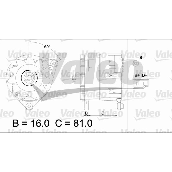 Слика на Алтернатор VALEO REMANUFACTURED PREMIUM 436166