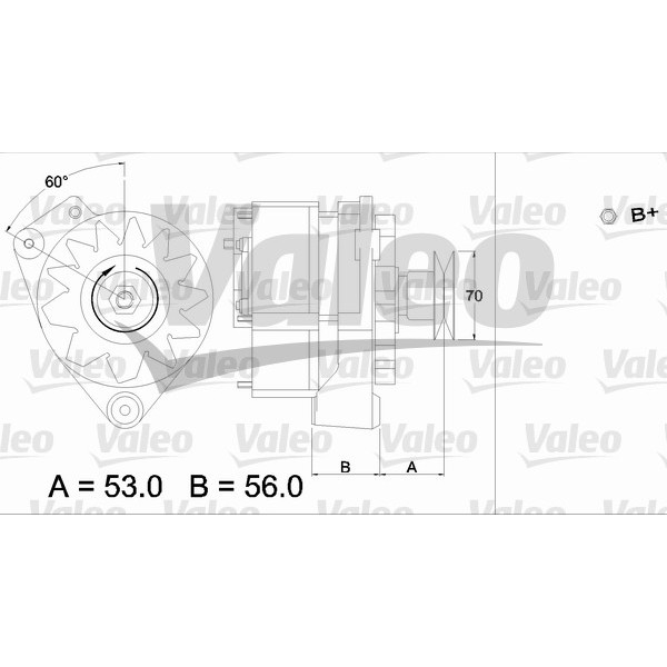 Слика на Алтернатор VALEO REMANUFACTURED PREMIUM 436228 за VW Transporter T3 Platform 1.9 - 78 коњи бензин