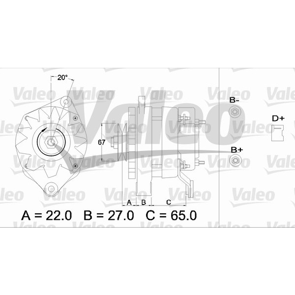 Слика на Алтернатор VALEO REMANUFACTURED PREMIUM 436247