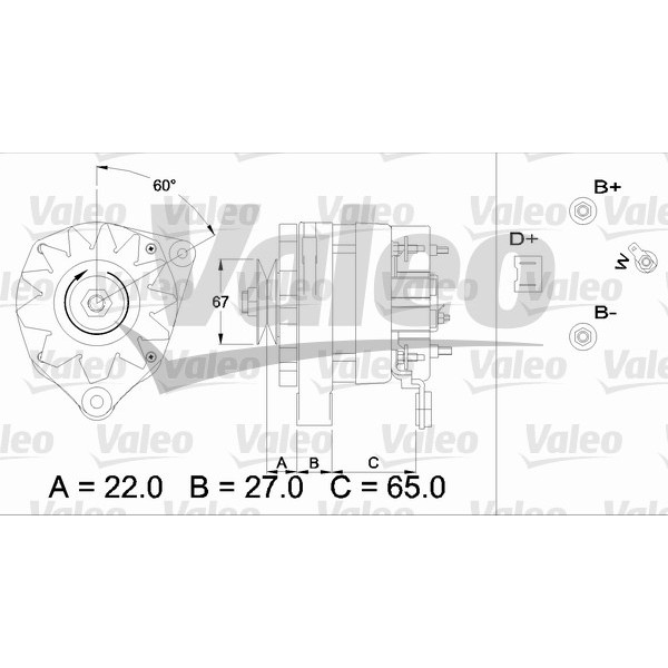 Слика на Алтернатор VALEO REMANUFACTURED PREMIUM 436249