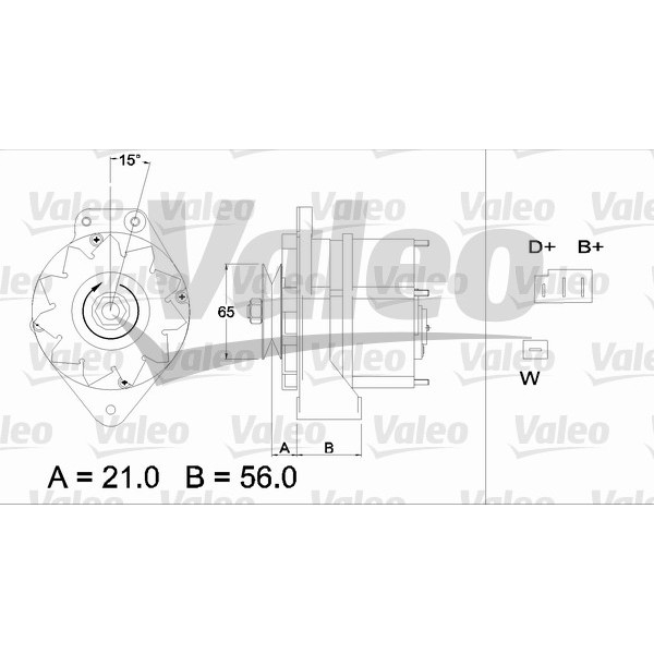 Слика на Алтернатор VALEO REMANUFACTURED PREMIUM 436294